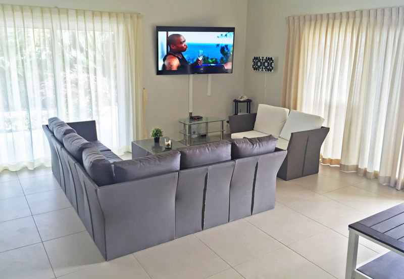 Living room sitting area villa Curoyal, Curacao, Netherlands Antilles